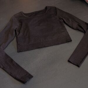 lululemon athletica Black Crop Top